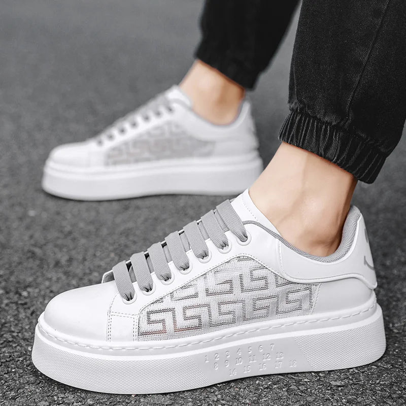 Great shoes New Arrival Shoes Men fashion Casual Sports Comfort, Thick Sneakers for Men, White Sneakers